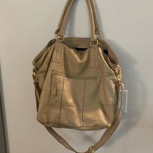 Anthropologie tote bag- good condition, genuine leather